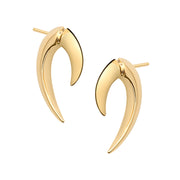 Talon Fine Large Earrings - 18ct Yellow Gold