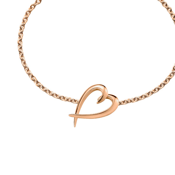 Shaun Leane Rose Gold Vermeil Signature Heart Bracelet
