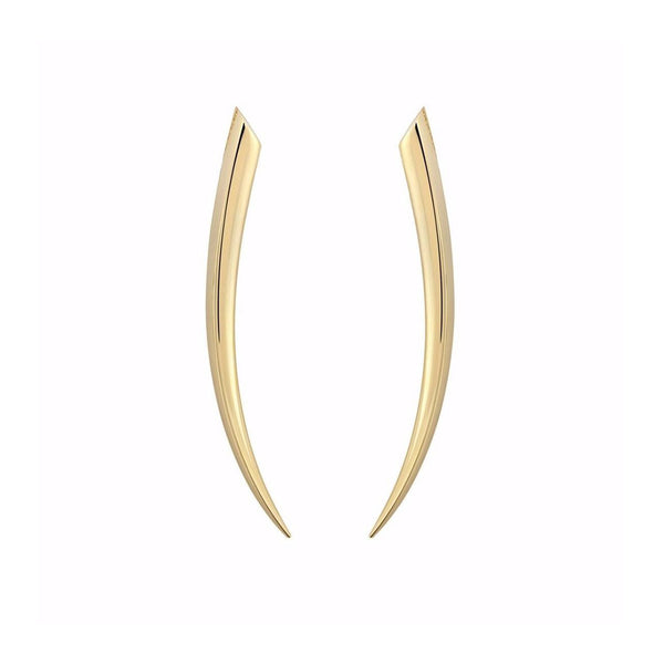 Sabre Fine Medium Earrings - 18ct Yellow Gold