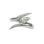 Interlocking Ariana50 Engagement Ring - 18ct White Gold & 0.63ct Diamond
