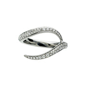 Interlocking Ariana75 Wedding Ring - 18ct White Gold & 0.37ct Diamond
