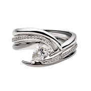 Entwined Captured Vine60 Engagement Ring - 18ct White Gold & 0.85ct Diamond