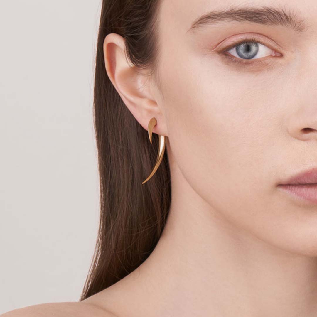 Hook Size 1 Earrings - Yellow Gold Vermeil
