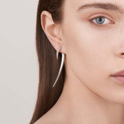 Hook Size 2 Earrings - Silver