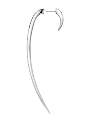 Hook Single Size 4 Earring - Silver