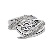 Entwined Rapture100 Engagement Ring - 18ct White Gold & 1.16ct Diamond