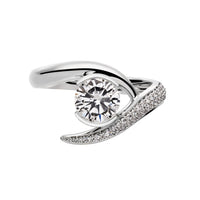 Entwined Rapture100 Engagement Ring - 18ct White Gold 