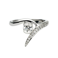 Entwined Ardour35 Engagement Ring - 18ct White Gold 