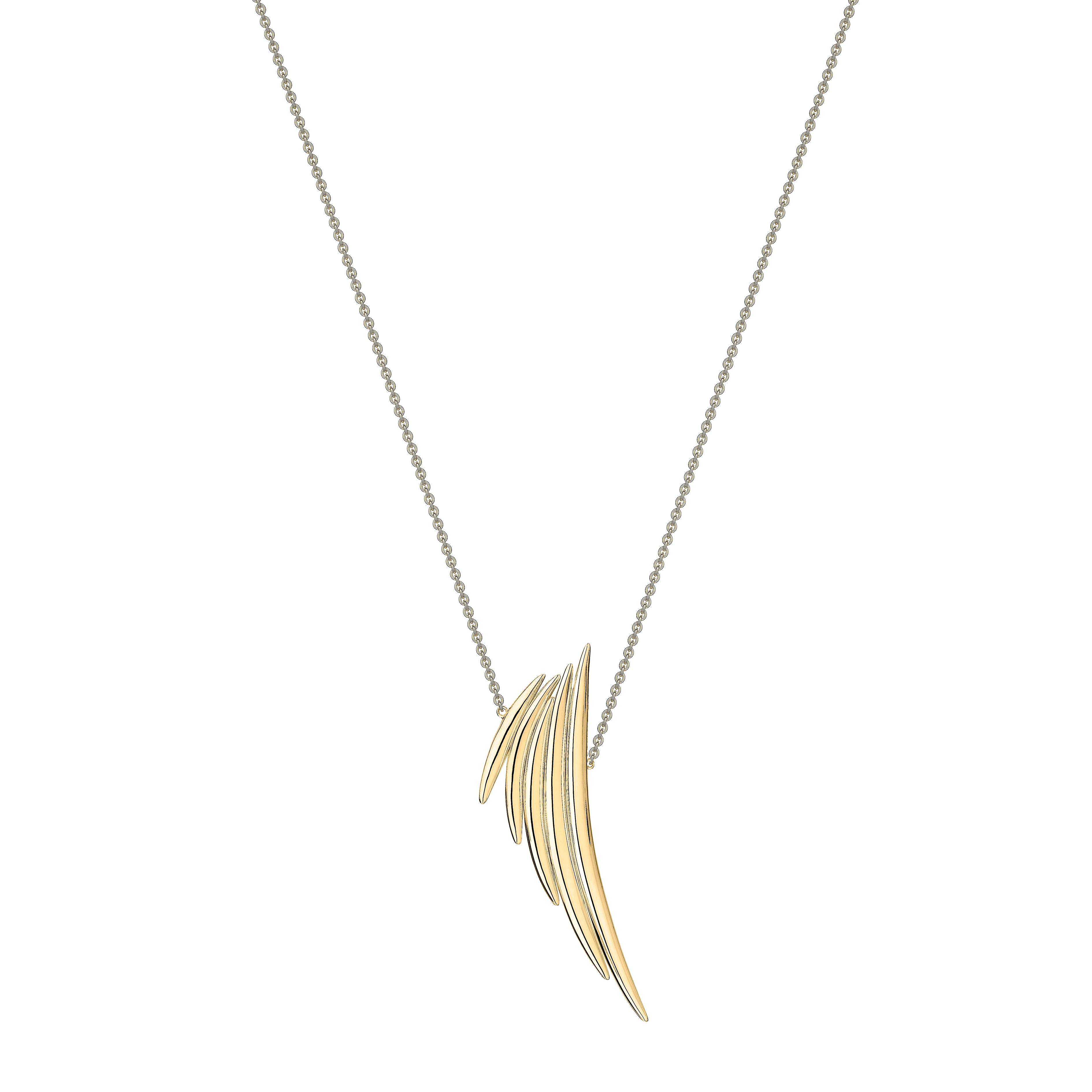 Quill Drop Pendant - Yellow Gold Vermeil
