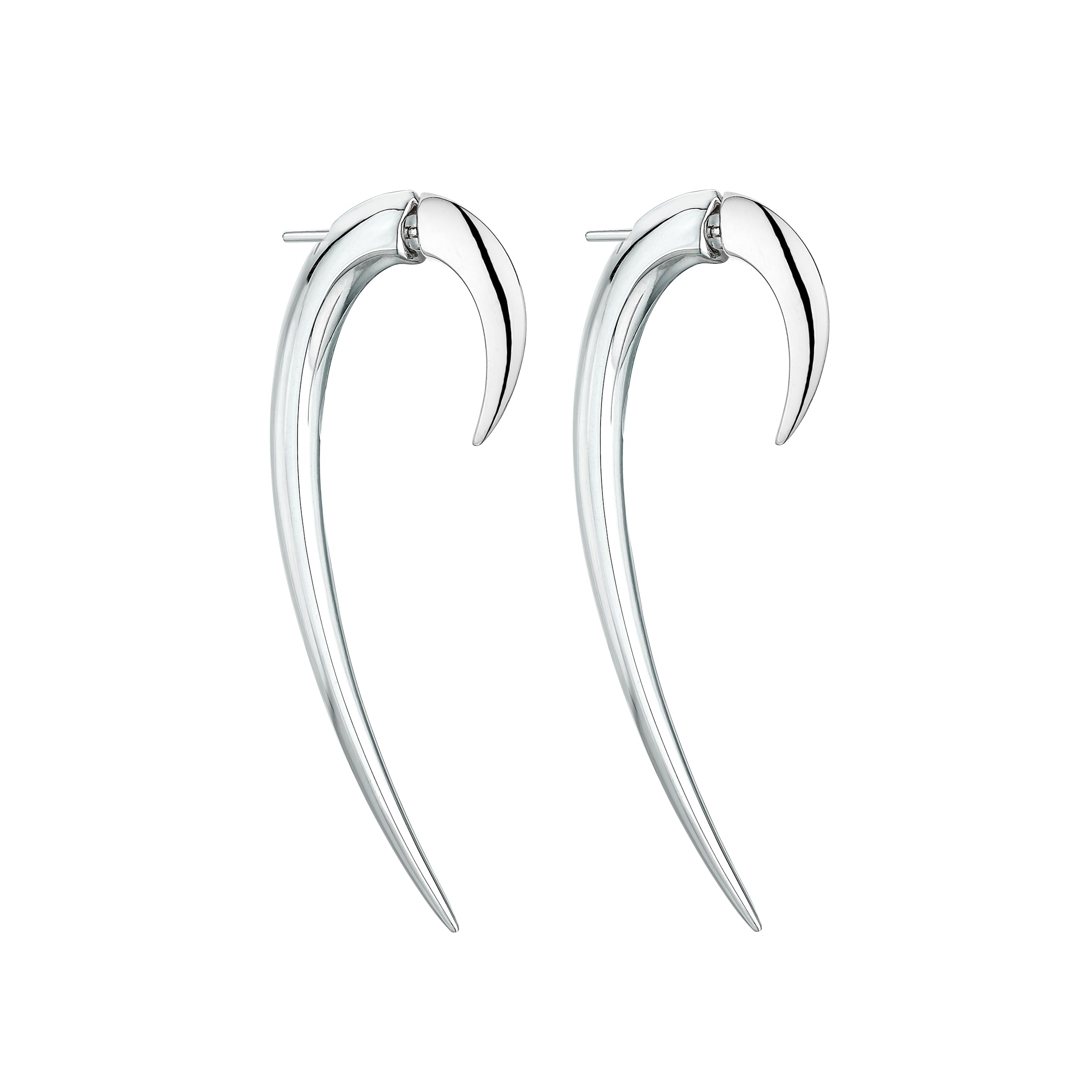 Hook Size 2 Earrings - Silver