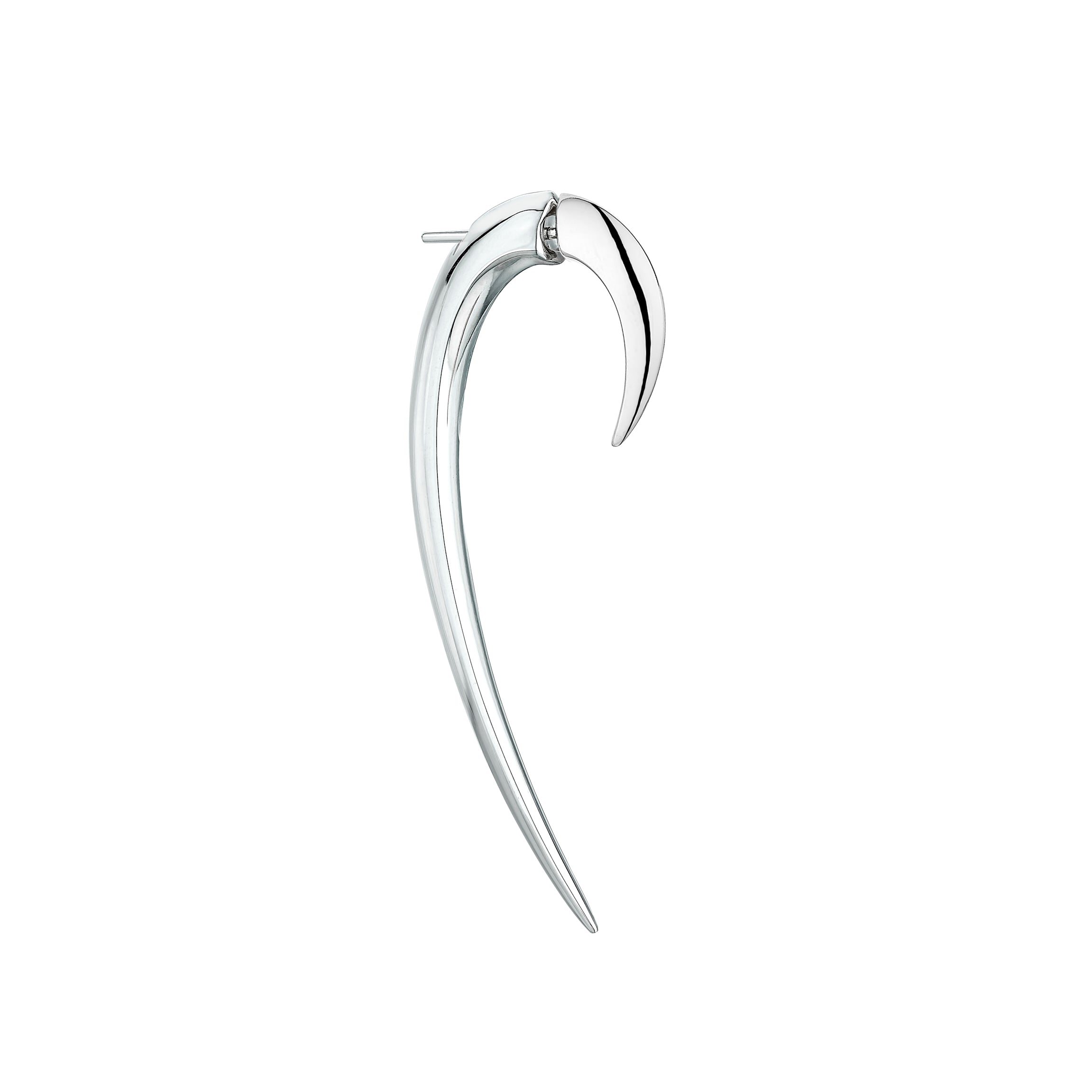 Hook Size 2 Earrings - Silver
