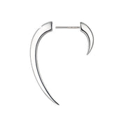 Hook Size 1 Earrings - Silver