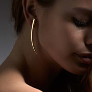Sabre Fine Medium Earrings - 18ct Yellow Gold