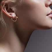 Quill Small Hoop Earrings - Yellow Gold Vermeil