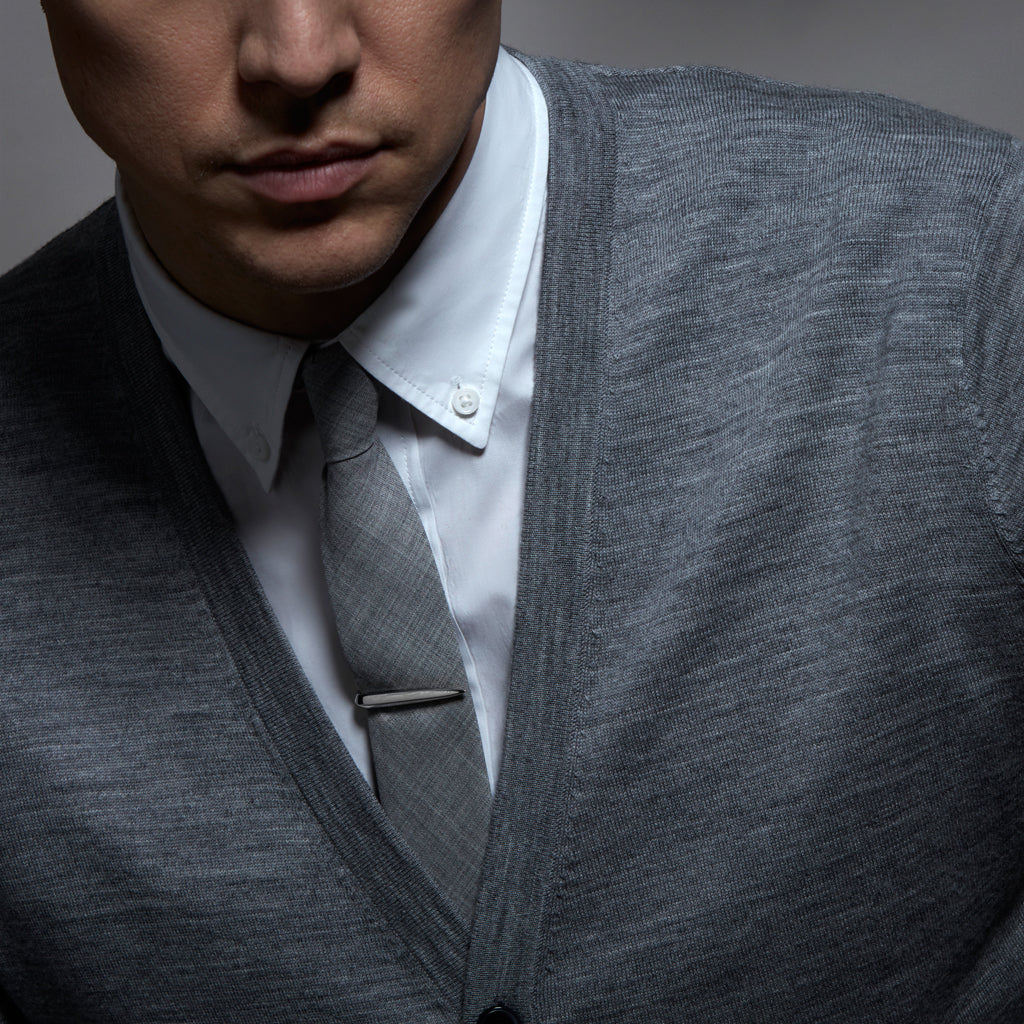 Arc Tie Pin - Silver