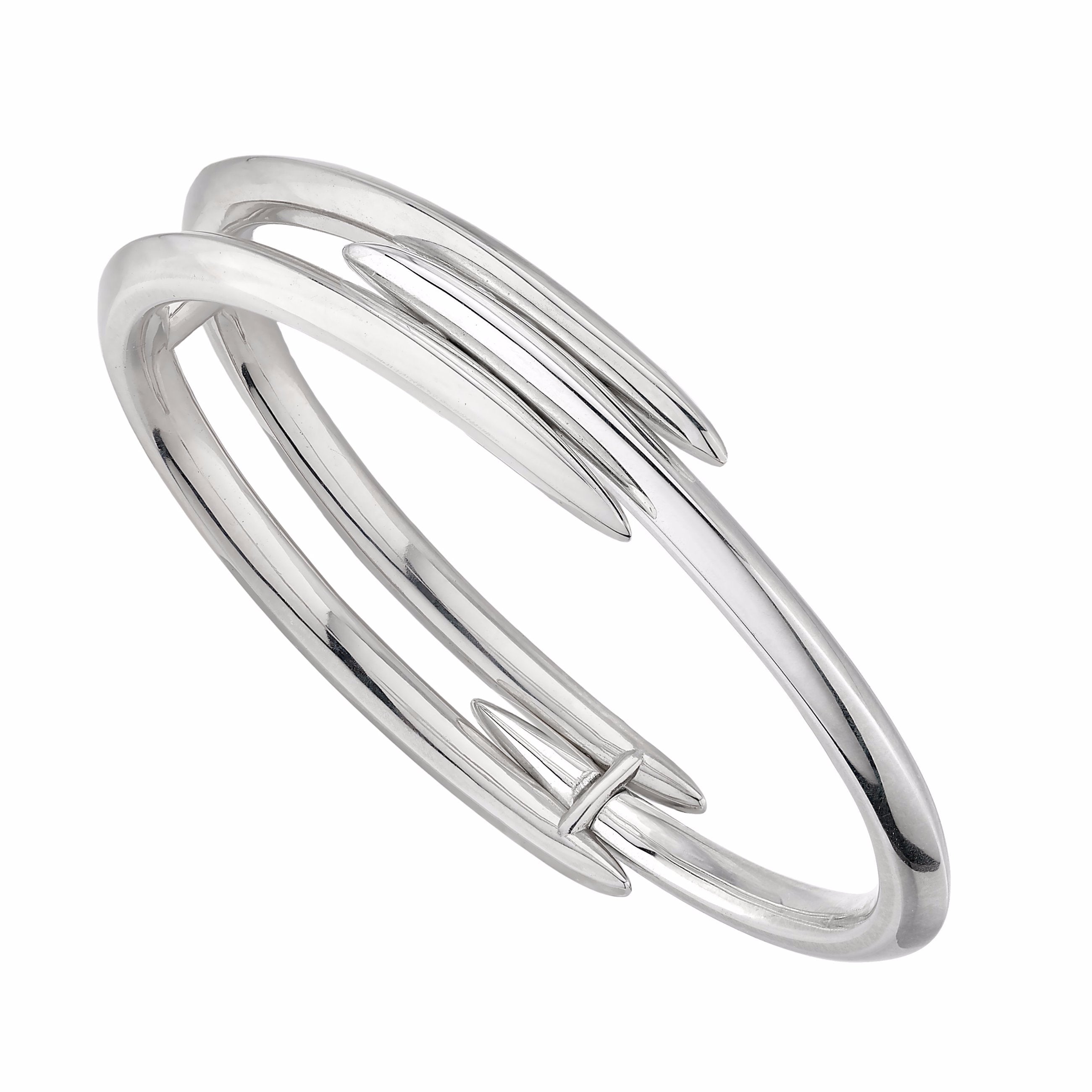 Silver Triple Arc Cuff