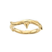 Rose Thorn Band Ring - Yellow Gold Vermeil