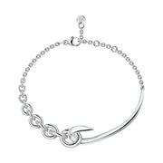 Hook Chain Bracelet - Silver
