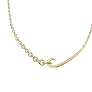 Hook Chain Choker Pendant - Yellow Gold Vermeil