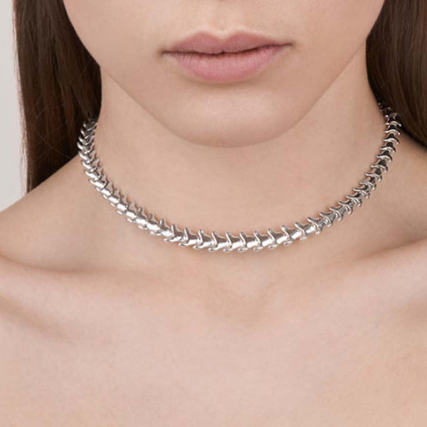 Shaun Leane Silver Hook Chain Choker Pendant - Paul James Jewellers