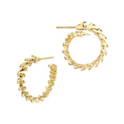 Serpent's Trace Mini Hoop Earrings - Yellow Gold Vermeil