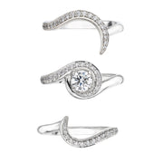 Entwined50 Eternity Ring Set - 18ct White Gold & 1.16ct Diamond