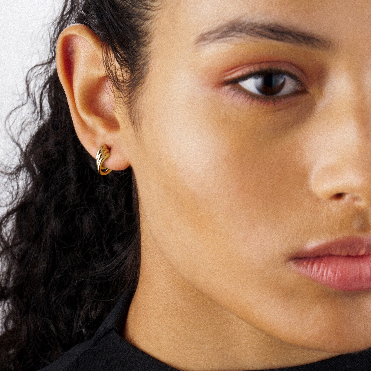 Bound Hoop Size 1 Earrings - Yellow Gold Vermeil