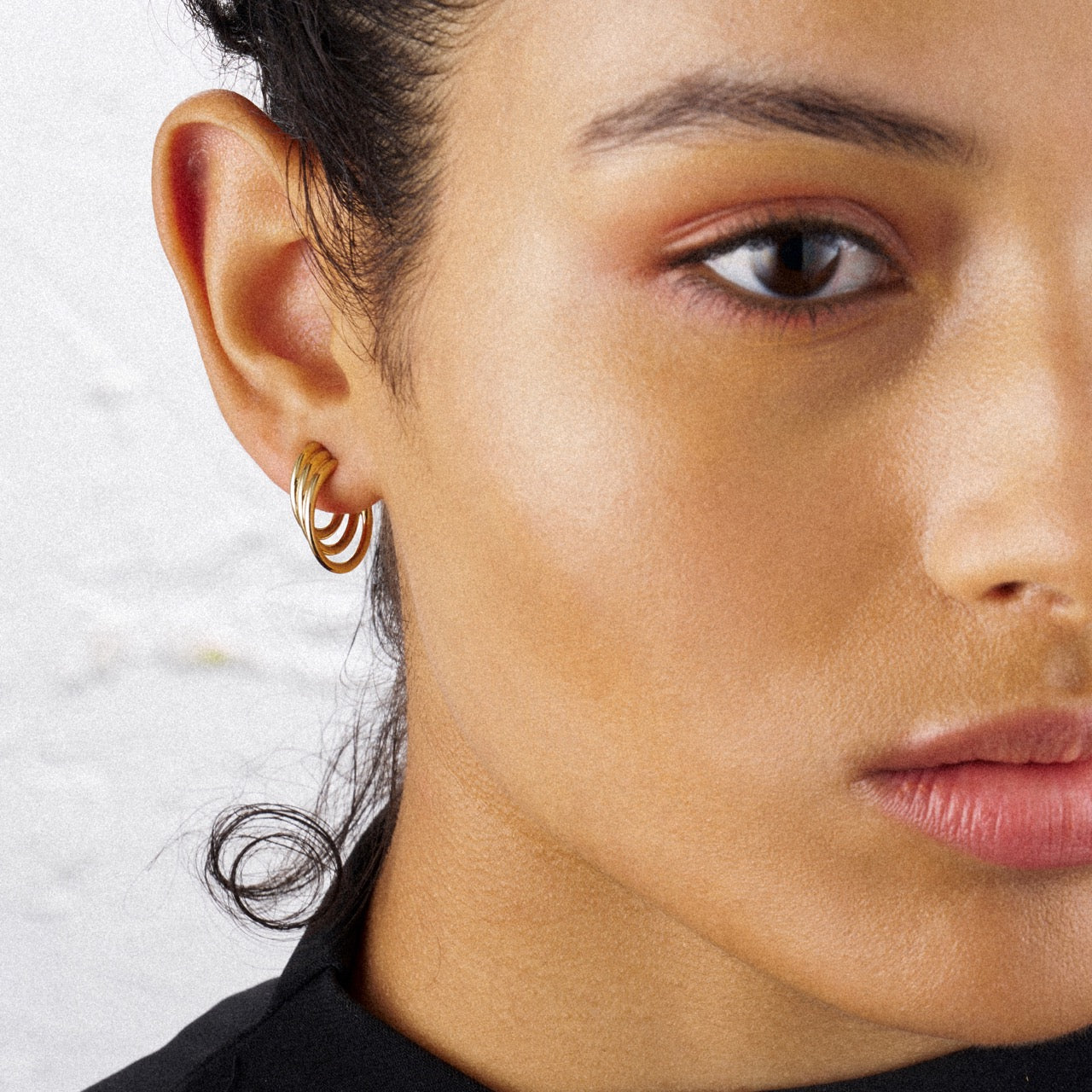 Bound Hoop Size 3 Earrings - Yellow Gold Vermeil