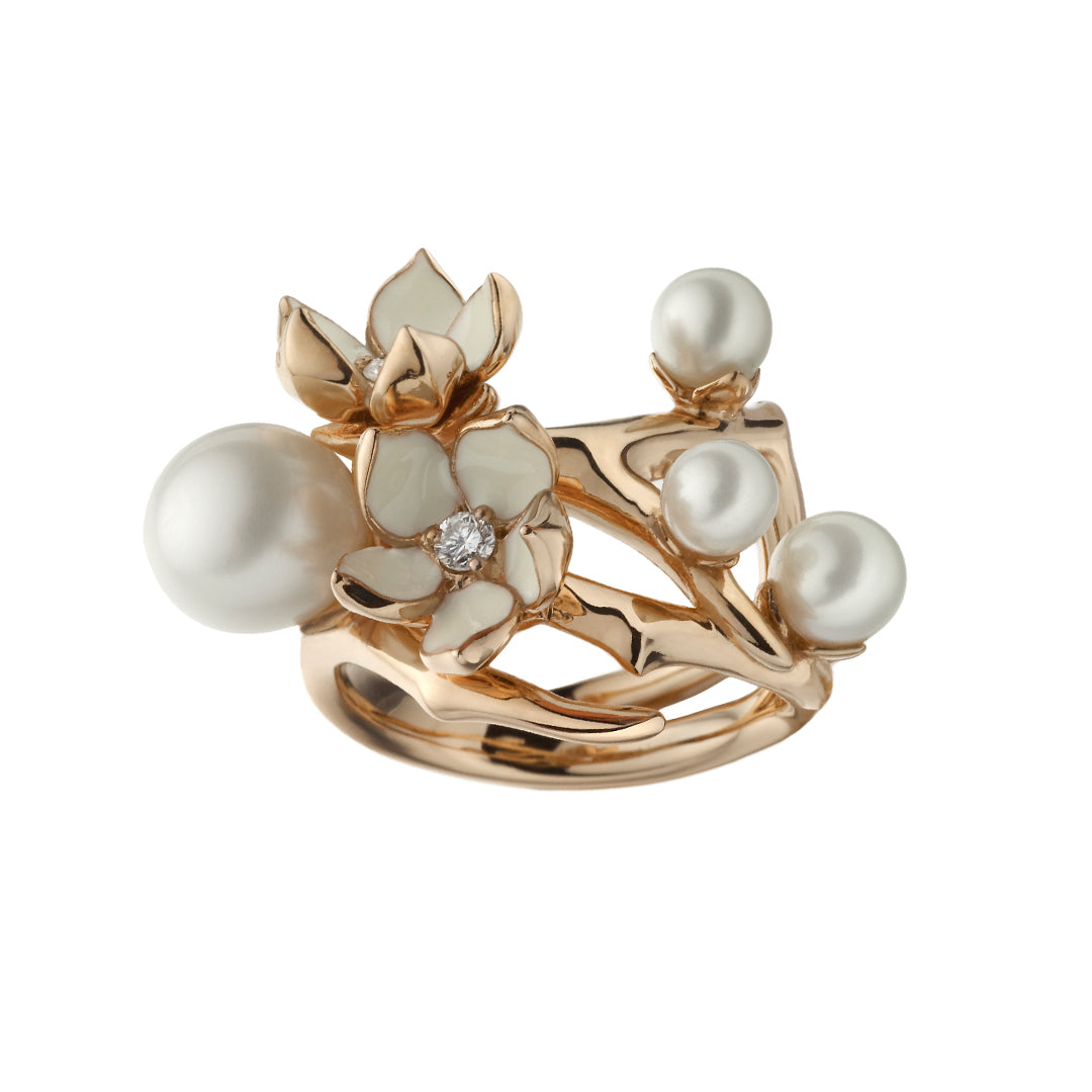 Iconic Cherry Blossom Box Set - Rose Gold Vermeil & Diamond