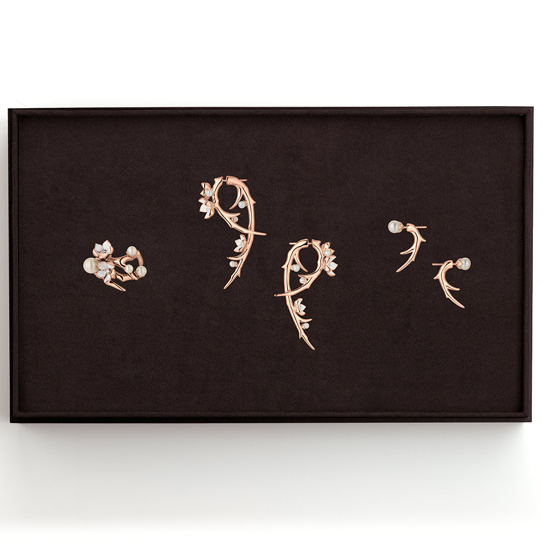 Iconic Cherry Blossom Box Set - Rose Gold Vermeil & Diamond
