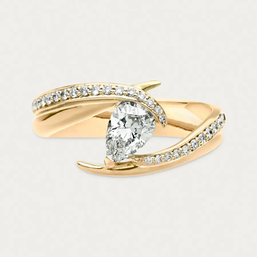 Entwined Capture Vine Engagement Ring