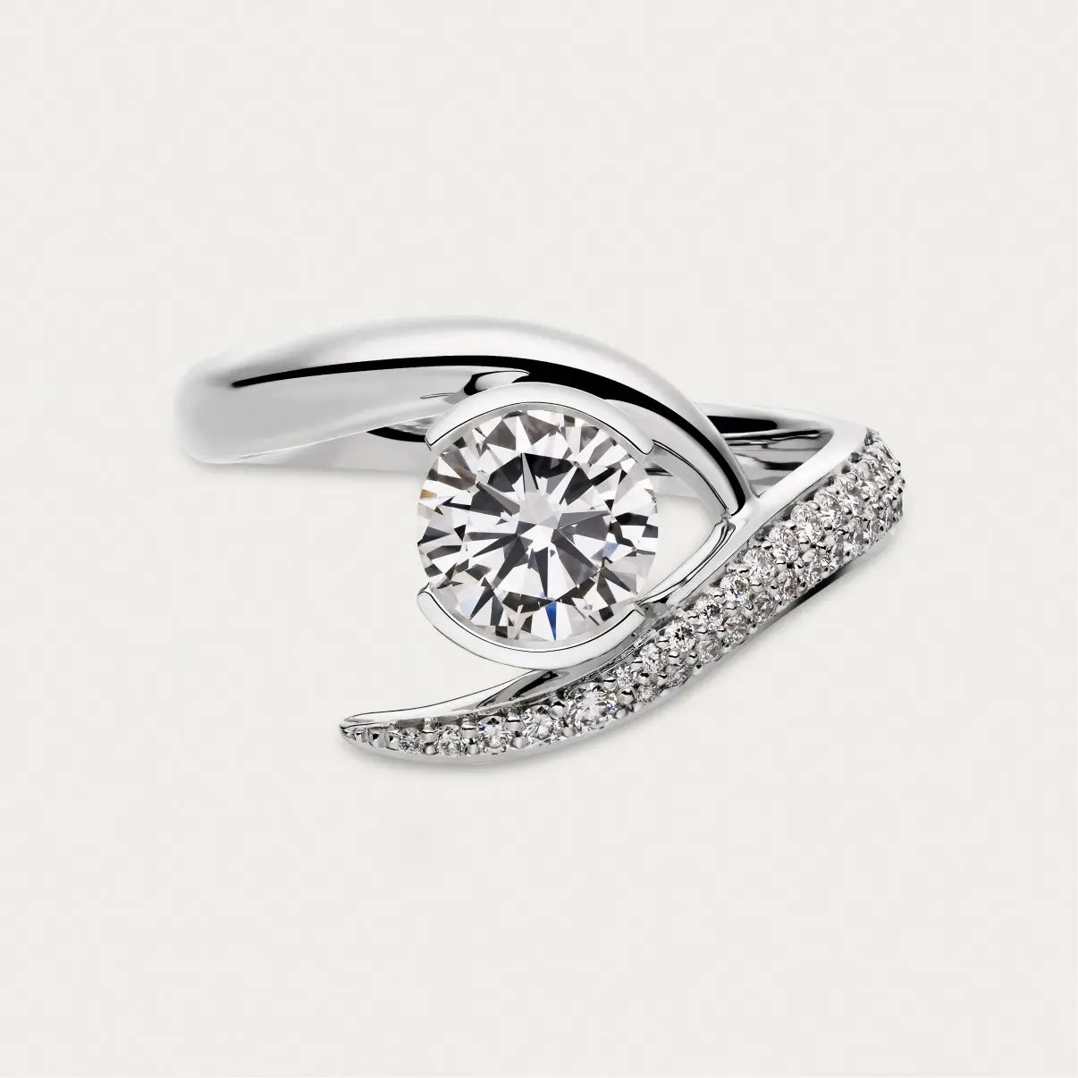 Entwined Rapture Engagement Ring