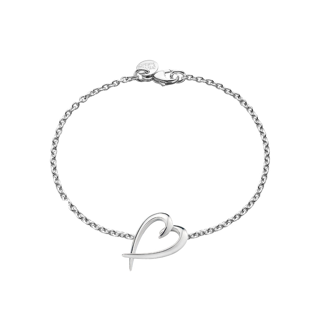 Hook Heart Bracelet - Silver