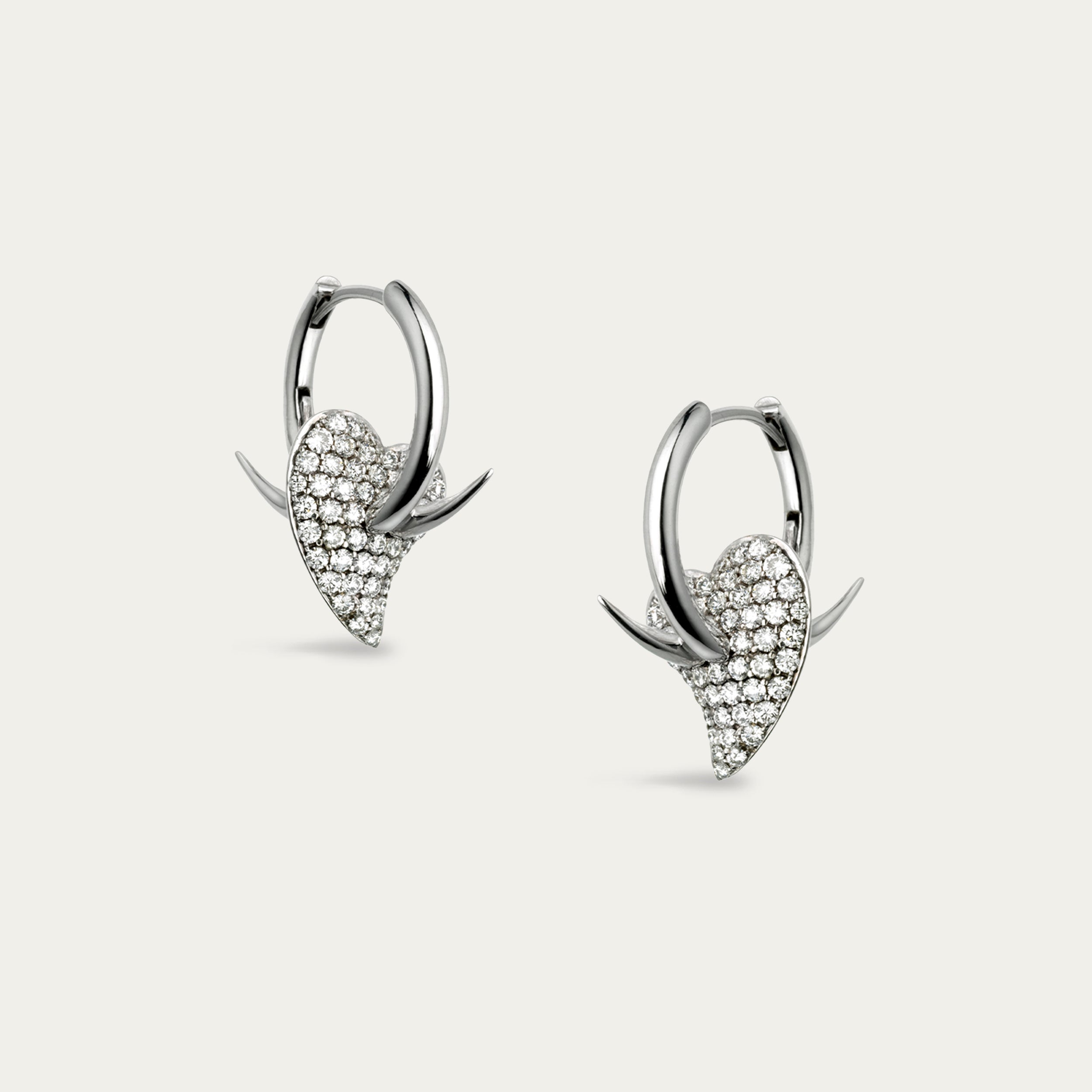 Impassioned Earrings - 18ct White Gold & Diamond