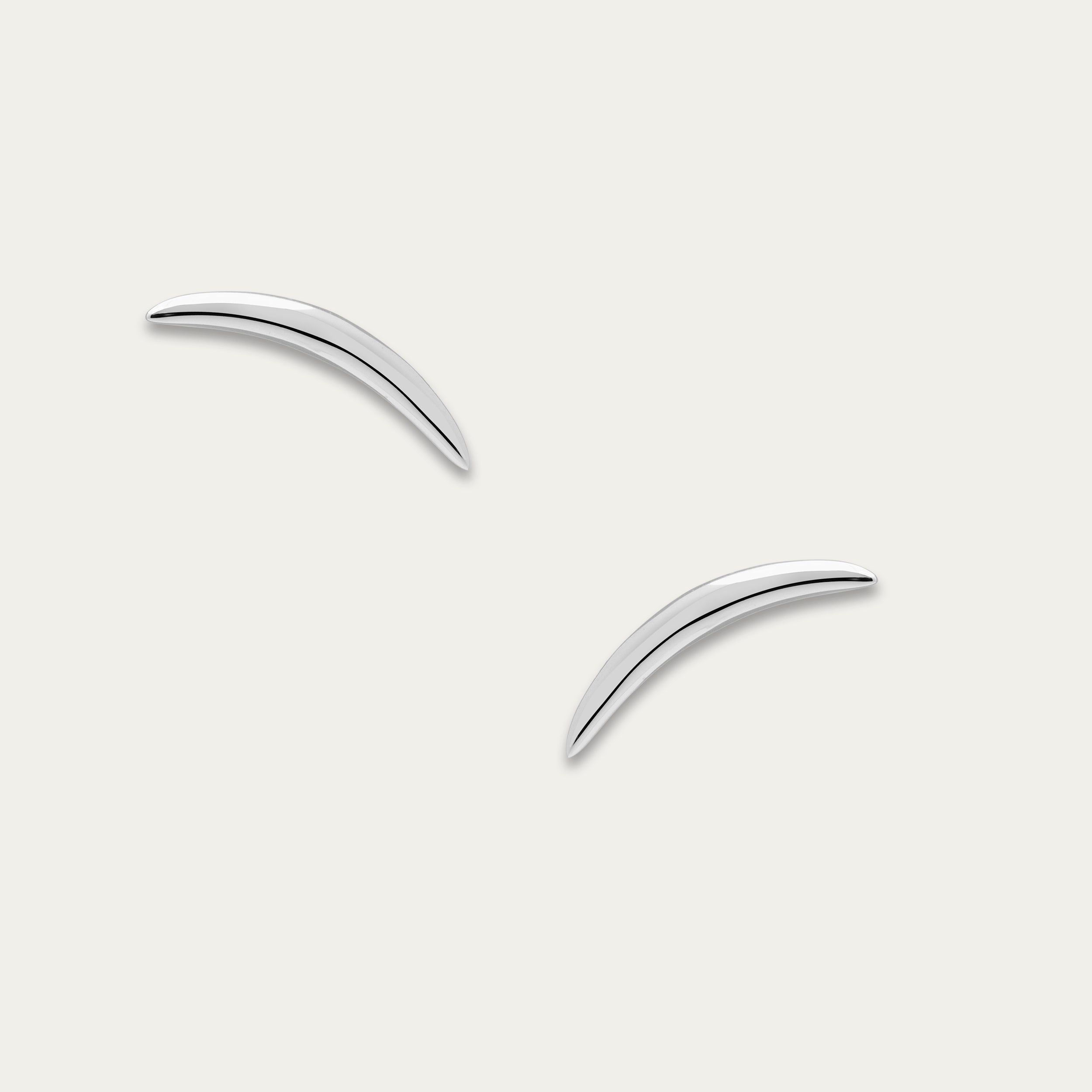 Quill Stud Earrings - Silver