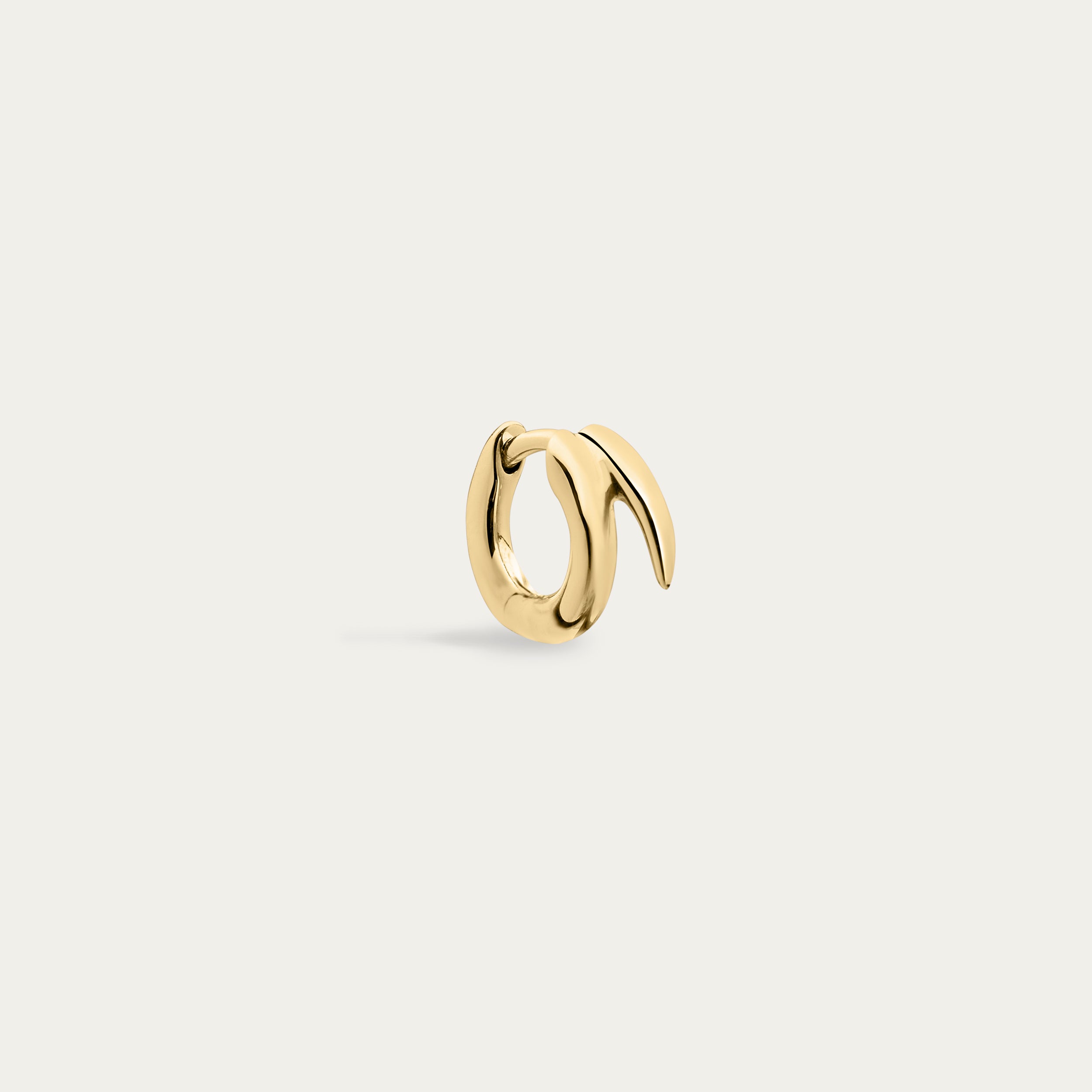 Quill Mini Hoop Earrings - Yellow Gold Vermeil