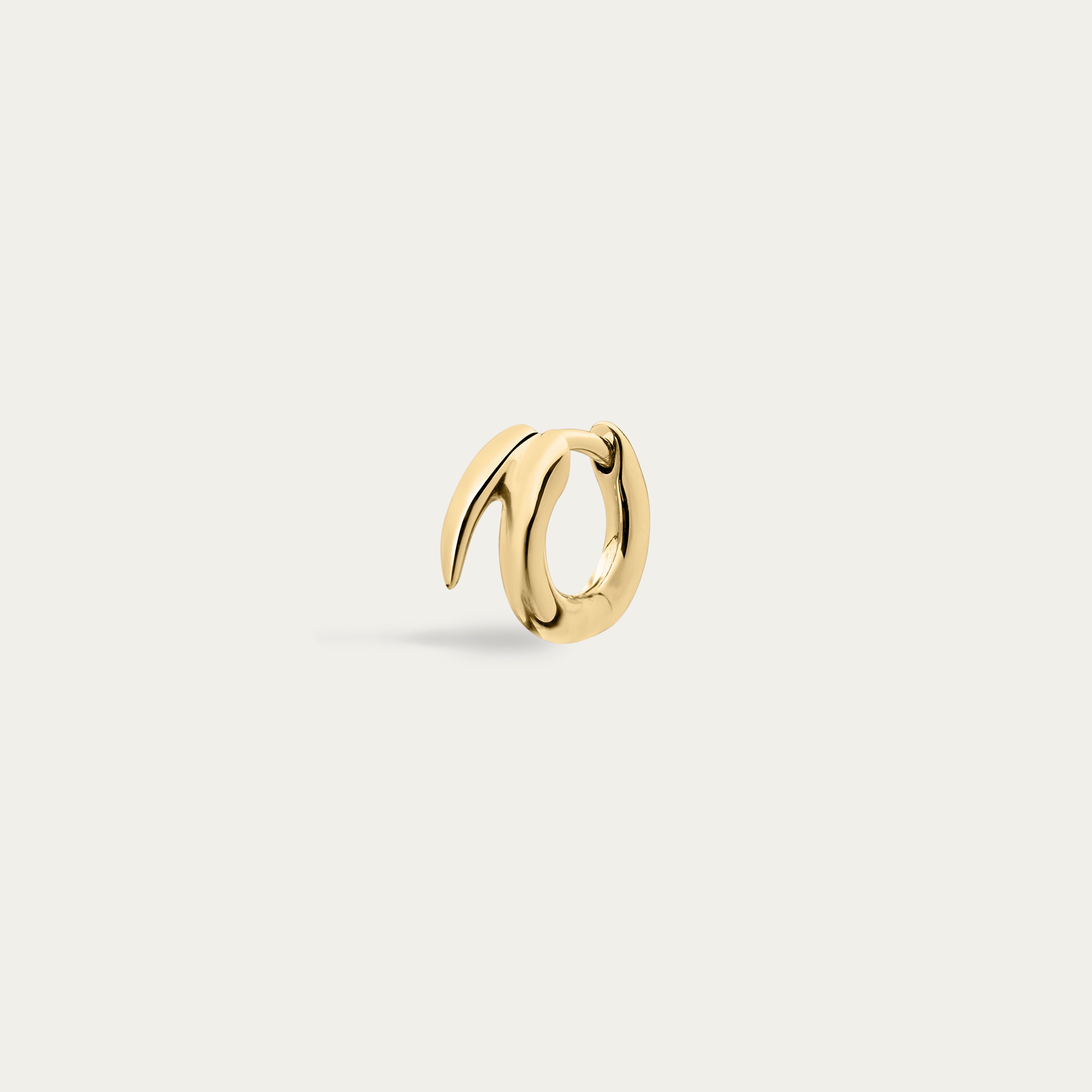 Quill Mini Hoop Earrings - Yellow Gold Vermeil