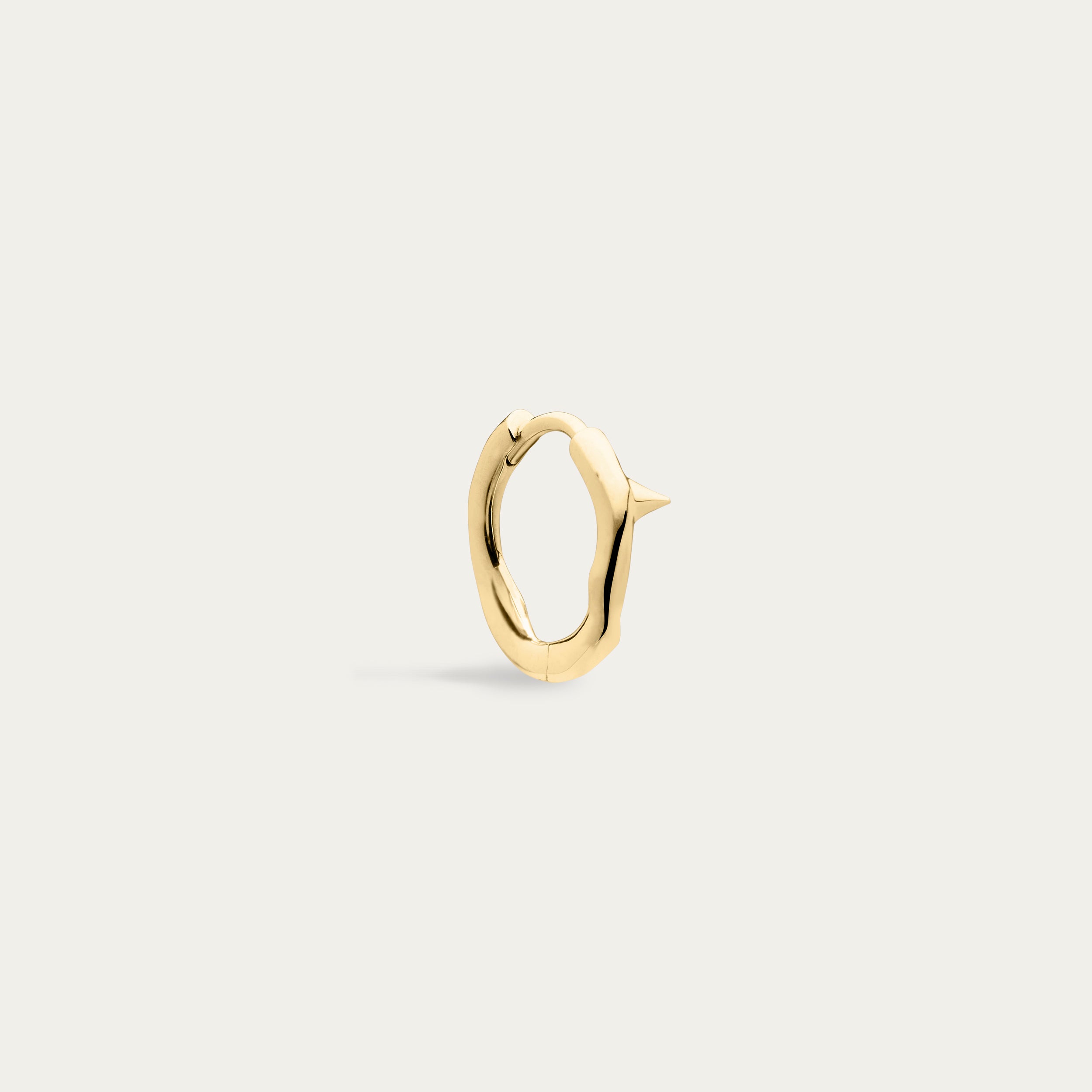 Rose Thorn Mini Hoop Earrings - Yellow Gold Vermeil