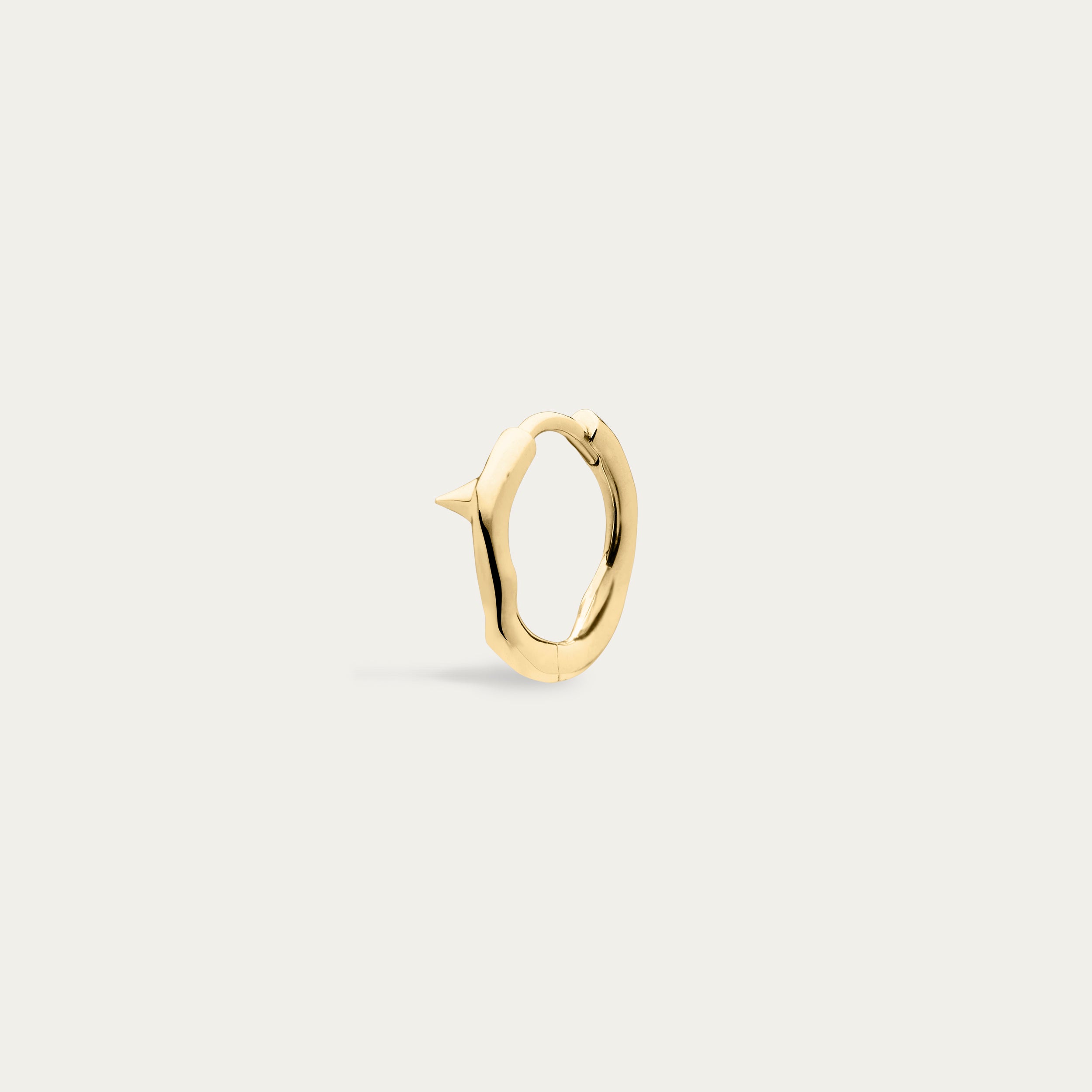 Rose Thorn Mini Hoop Earrings - Yellow Gold Vermeil