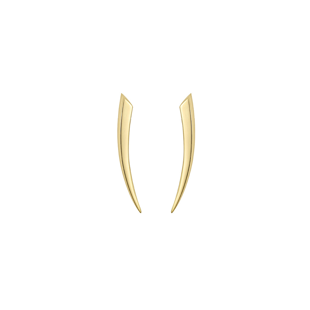 Sabre Fine Small Earrings - 18ct Yellow Gold