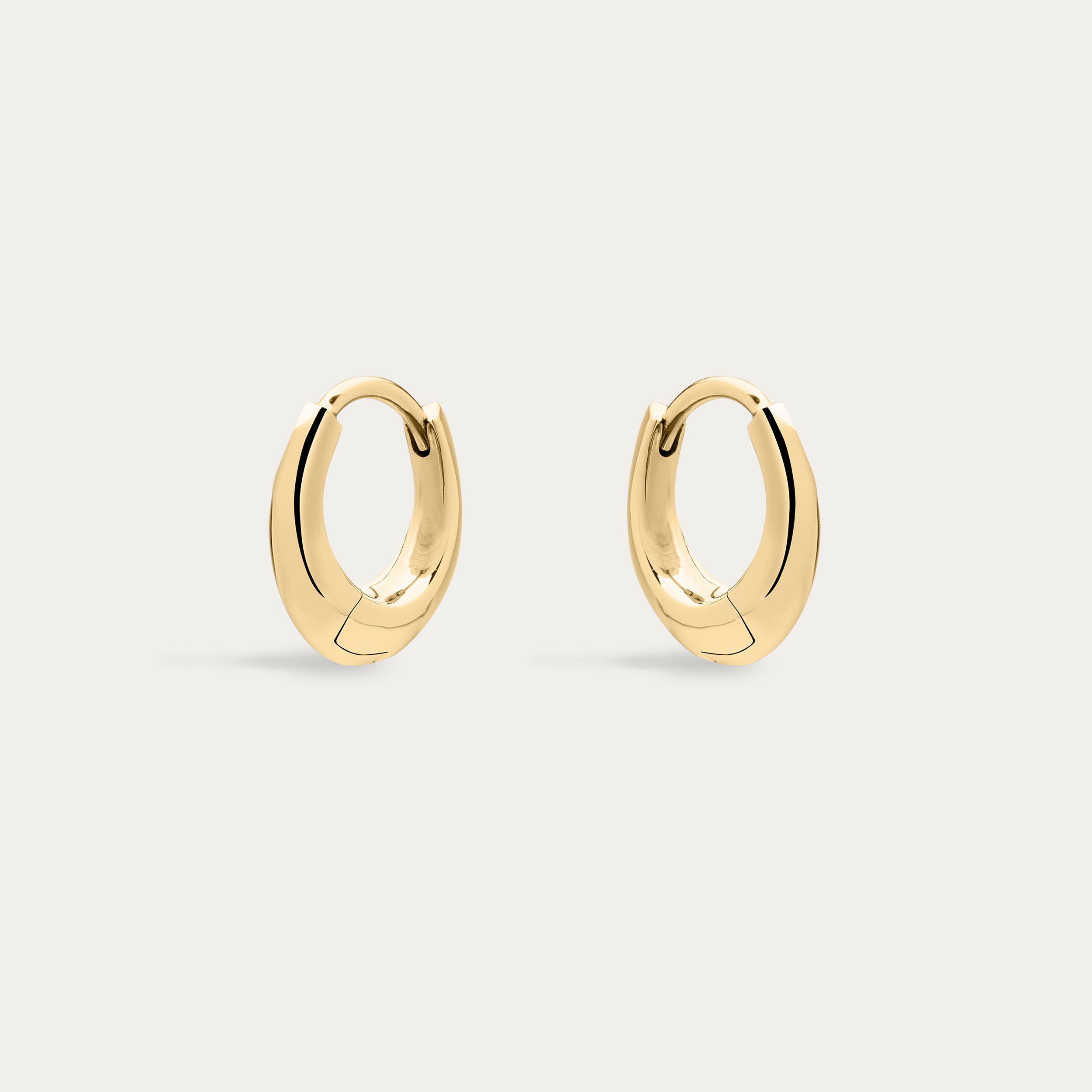 Sabre Mini Hoop Earrings - Yellow Gold Vermeil