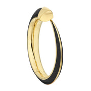 Sabre Solis Cuff - Yellow Gold Vermeil & Jet Ceramic