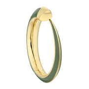 Sabre Solis Cuff - Yellow Gold Vermeil & Leaf Ceramic