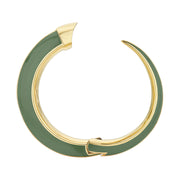 Sabre Solis Cuff - Yellow Gold Vermeil & Leaf Ceramic