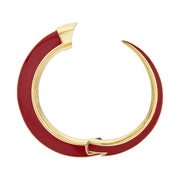 Sabre Solis Cuff - Yellow Gold Vermeil & Sienna Ceramic