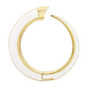 Sabre Solis Cuff - Yellow Gold Vermeil & Chalk Ceramic