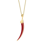 Sabre Solis Pendant - Yellow Gold Vermeil & Sienna Ceramic