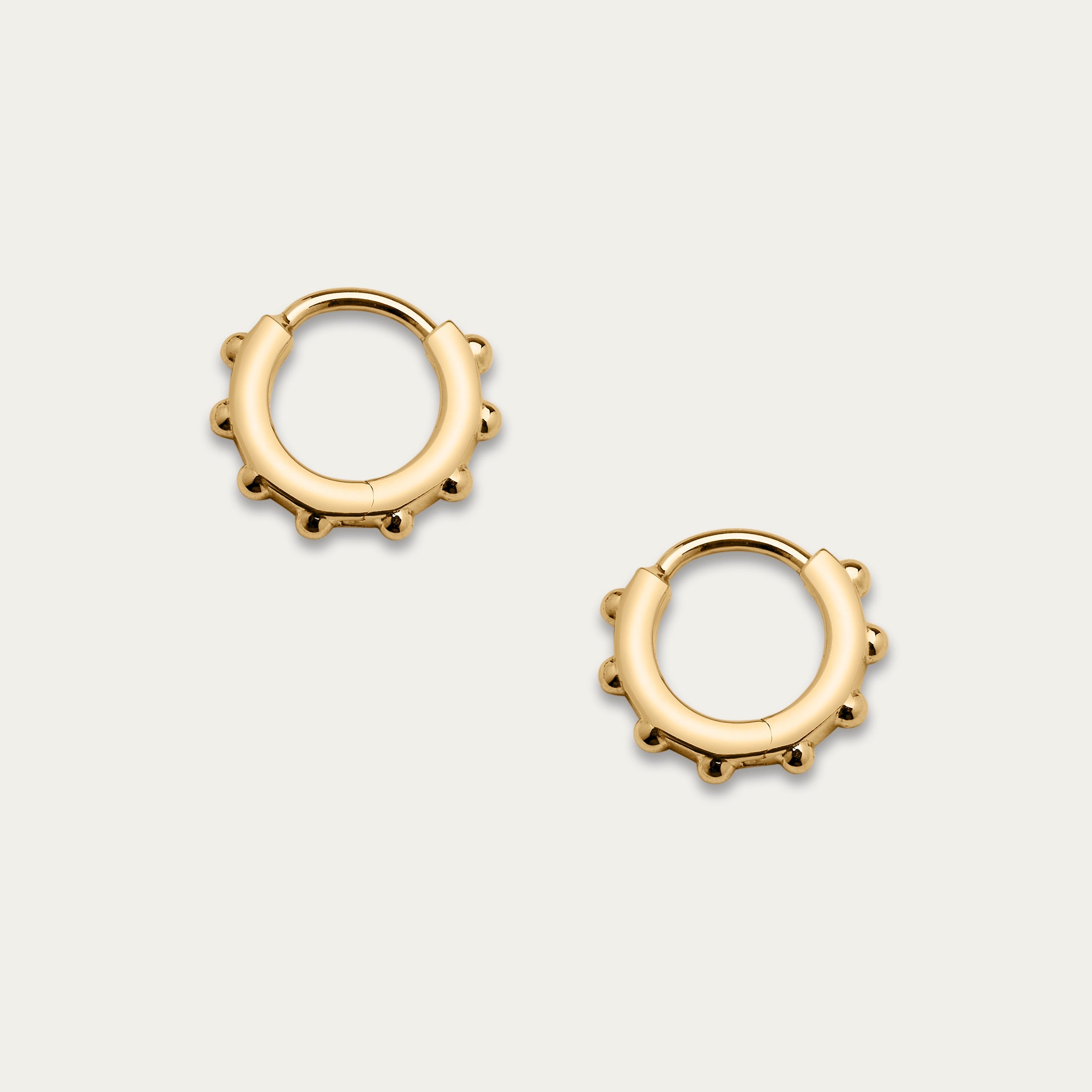Spur Mini Hoop Earrings - Yellow Gold Vermeil