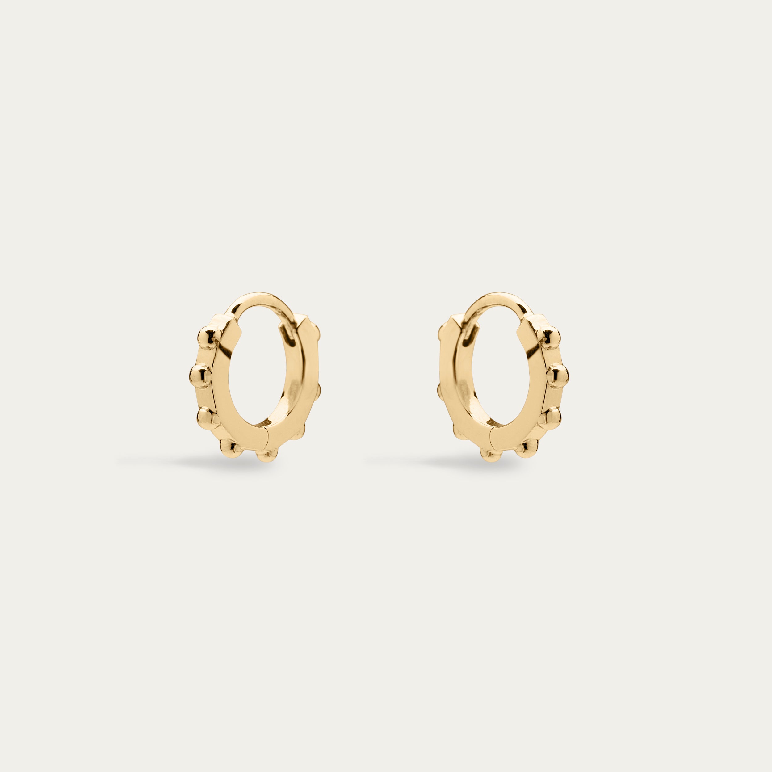 Spur Mini Hoop Earrings - Yellow Gold Vermeil