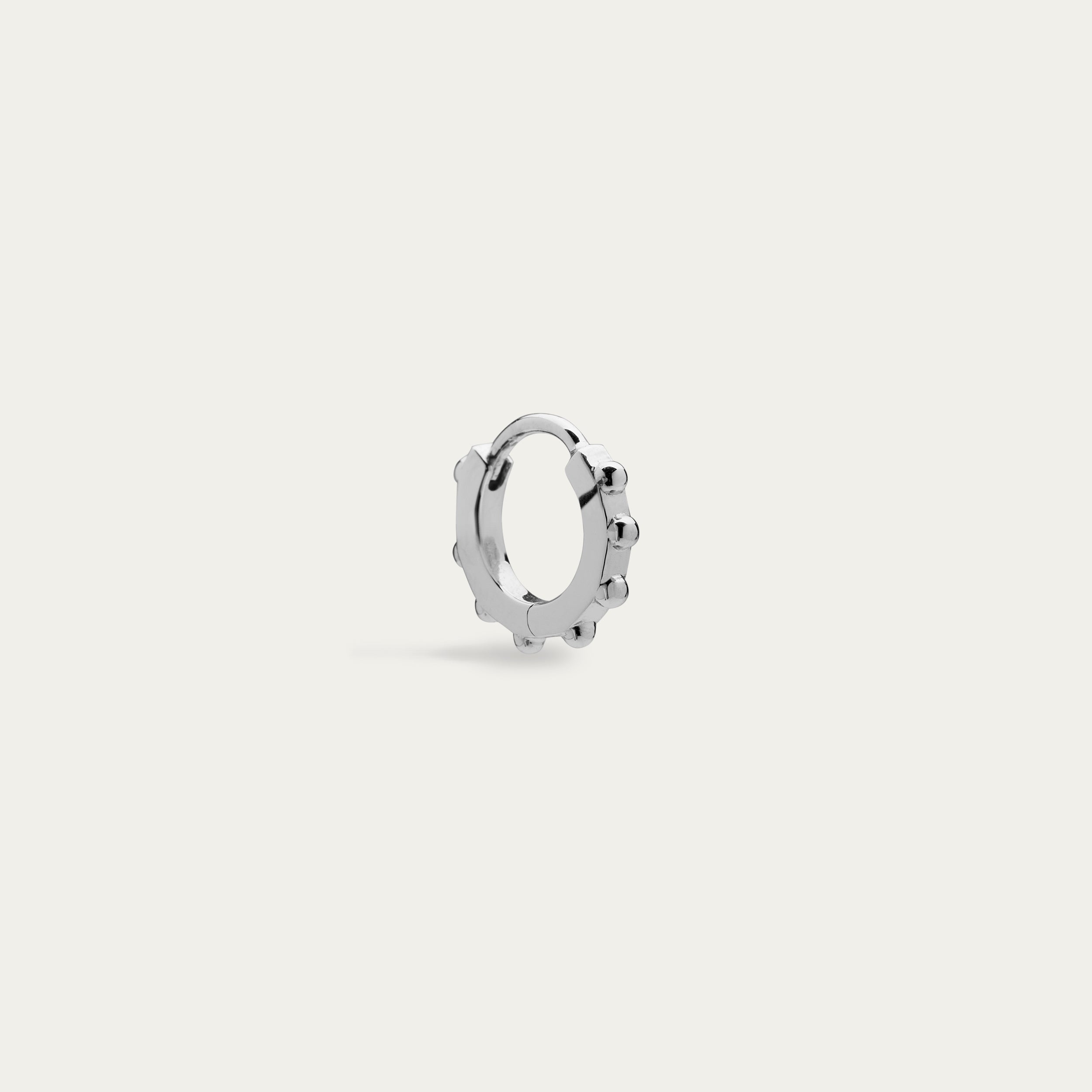 Spur Mini Hoop Earrings - Silver